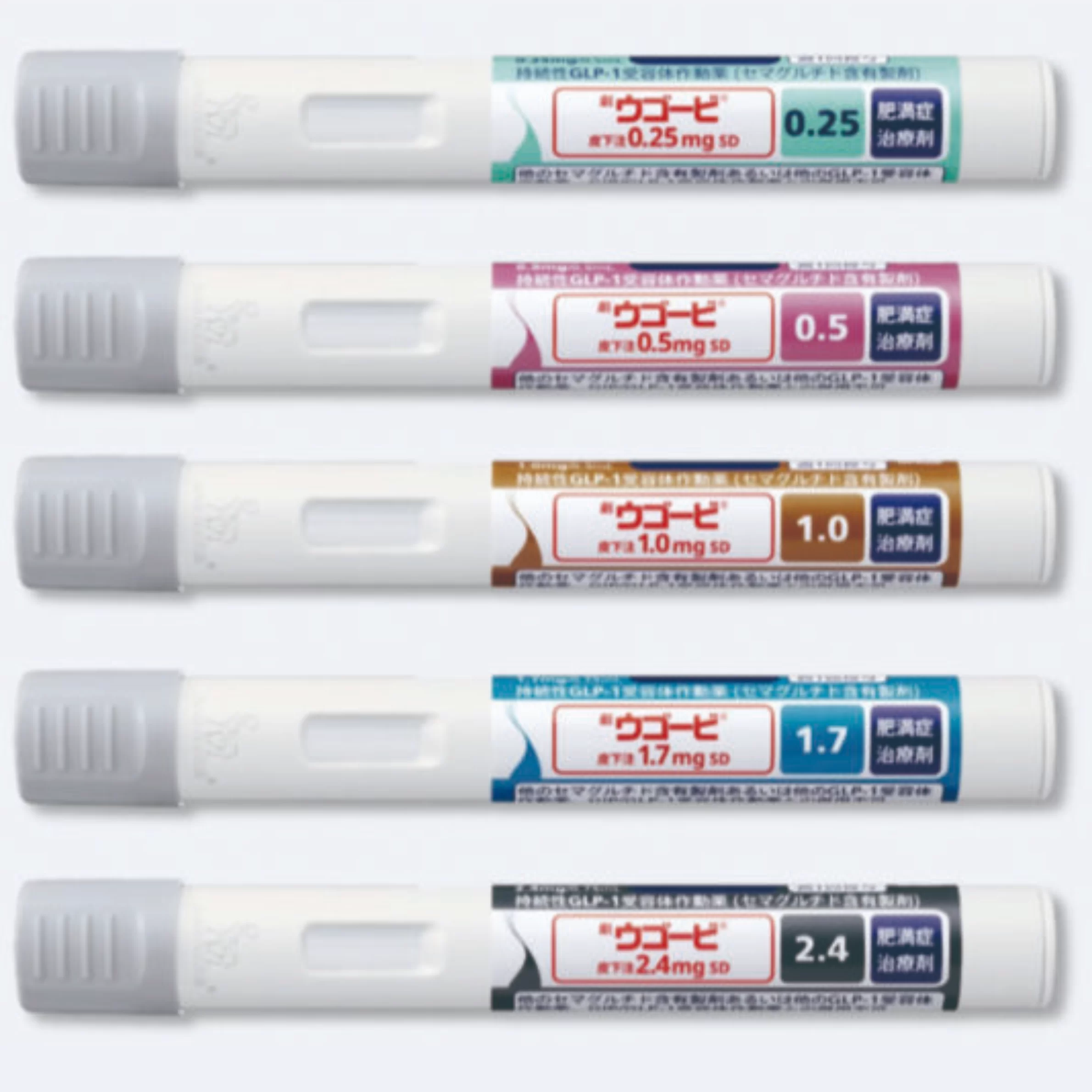 ウゴービ注射薬 0.25mg/0.5mg/1.0mg/1.7mg/2.4mg SD